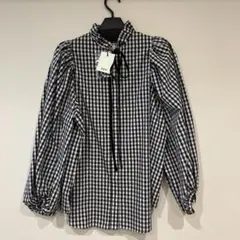 ジャーナルスタンダードラックス♡フリル付きギンガムチェックシャツ