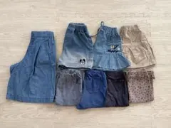 キッズ　ボトムス　ハーフパンツ　8点　まとめ売り　女の子　110