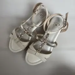 SAVOY サンダル パール ビジュー ストラップのサムネイル