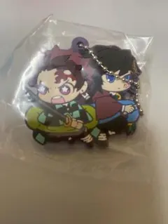 鬼滅の刃　竈門炭治郎　冨岡義勇　キャラばんちょうこうラバーマスコット　ガチャ