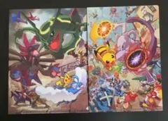 ミニクリアファイル 2枚セット バトルカーニバル ミュウツー レックウザ