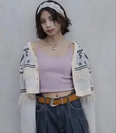 PAGEBOY カップ付きFITキャミ ピンクソルベ