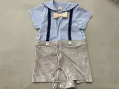 【プティマイン】おめかしカバーオール (70サイズ・ライトブルー)