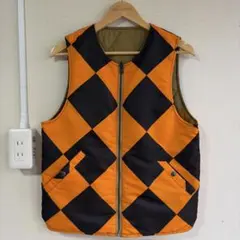 REAL SIMONS G1ラインクルーマン ジャケット チェッカーフラッグ L