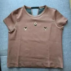 BZARA ブラウン 半袖Tシャツ