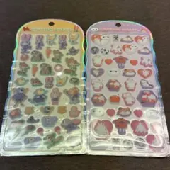 コットンパフィー シール ディズニー　ズートピア ベイマックス