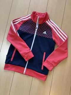 adidas ジャージ 赤/紺 星柄　ブルゾン　　上着