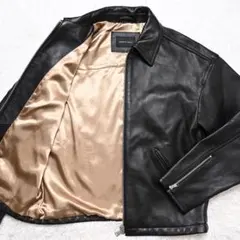 現行 アダムエロぺ レザージャケット ラムレザー ジップアップブルゾン 25AWのサムネイル