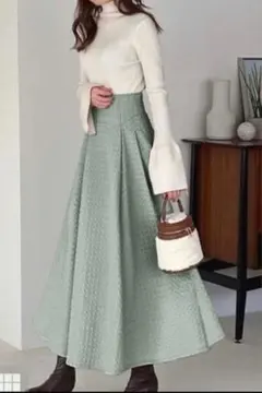 【新品未使用】グレイル♡ふくれジャガードフレアスカート[ta099]