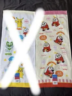 ポケモン　フェイスタオル　御三家　ピカチュウ　ホゲータ　クワッス　ニャオハのサムネイル