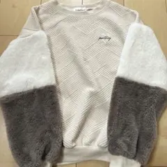 LilyChuuトレーナー 140cm ベージュ