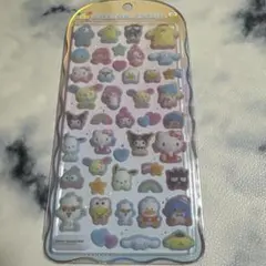 サンリオキャラクターズ コットンパフィーシール 立体シール 集合 クラックス