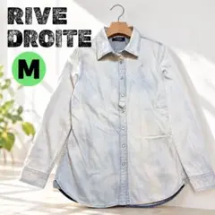 RIVE DROITE リヴドロワ ブリーチ加工 ダンガリー シャツ 38 M