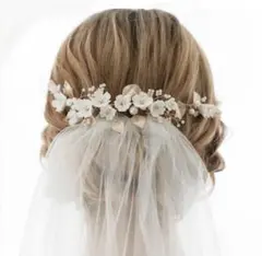 アンナンウェディング ヘッドドレス ゴールド