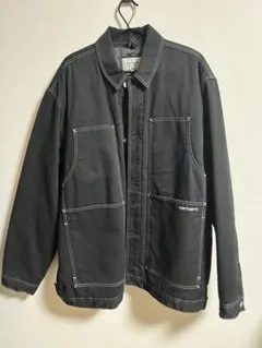 carhartt ブラックカバーオール XXL セットアップ　ダブルニーのサムネイル