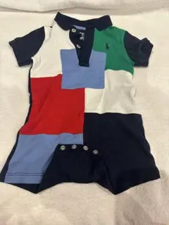 Ralph Lauren 6M パッチワークロンパース