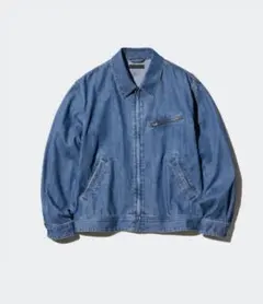 ❥UNIQLO ユニクロ❥未使用ジップアップデニムブルゾン　ジャケットL