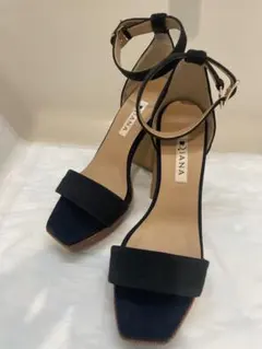 DIANA ネイビー アンクルストラップサンダル