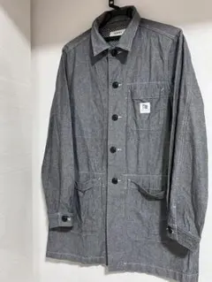 ★TOMMY グレー ストライプ コートメンズM