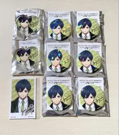 ブルーロック バロバロカフェ ホログラム缶バッジ アクリルブロック 潔世一