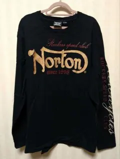 Norton ブラック 長袖Tシャツ X-LARGE