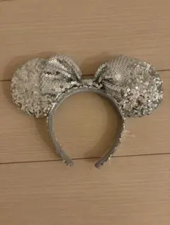 ミニー　カチューシャ　シルバー