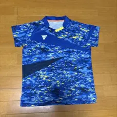 VICTAS 卓球ウェア 青系カモフラージュデザイン ユニセックスS