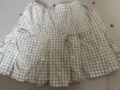 プティマイン　チェック柄プリーツキュロット120