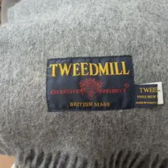 TWEEDMILL ウールストール フリンジ付き
