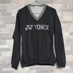 YONEX Vネック プルオーバー ウインドブレーカー ブルゾン ロゴ 黒 S