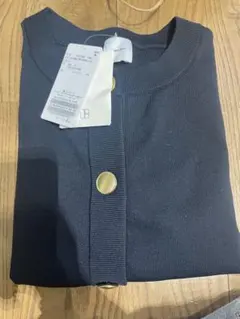 完売品 Spick&Span ウォッシャブルクルーネックカーディガン ネイビー