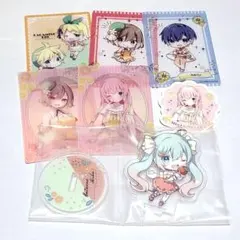 フリューくじ 初音ミク Citrus カード アクリルキーホルダー セット