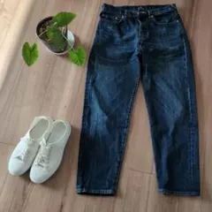 ピーエスポールスミス テーパードデニムパンツ　M　日本製　セルビッチ