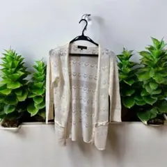 【人気ブランド】Joias アイボリー レースカーディガン