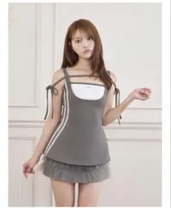 Darich レーストラックチュールスカートセットアップ GRY