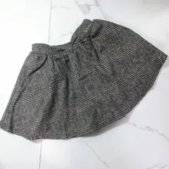 【新品】キッズ　スカート　160 チェック　刺繍