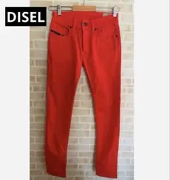 DISEL ディーゼル　ズボン　デニム　レッド　赤　ジーンズ
