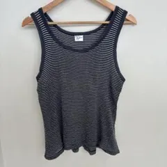 USA製 Robert P Miller ボーダータンクトップ 灰×紺 Sのサムネイル
