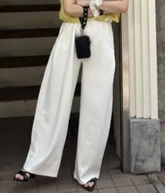 JEANASIS【接触冷感】スウェットコクーンタックパンツ/499177 即完売