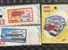 【新品未開封】 トミカ ワッペン | トミカ パトカー 救急車 消防車