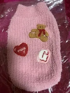 ジェラートピケ　犬猫ベビモコベアサガラ刺繍プルオーバー