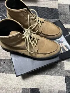 【希少】UNITED NUDE ベージュ スエード ハイカットシューズ