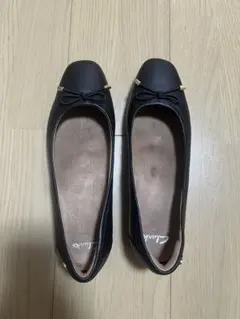 clarks バレエシューズ　黒　キャンドラライト　24.5のサムネイル