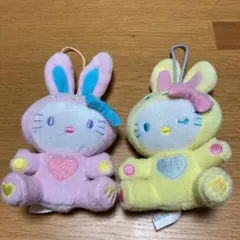 キティちゃん　マクドナルドハッピーセット　ぬいぐるみ　2個　ハンカチ付き