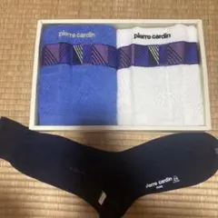 pierre cardin フェイスタオル 2枚組　靴下1つ25cm
