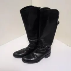SARTORE ブラックレザー ロングブーツのサムネイル
