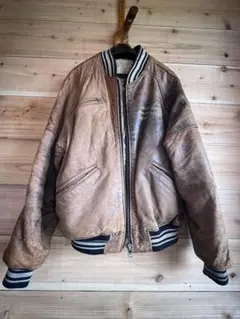 AVIREX レザーボンバージャケット