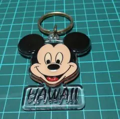 レトロ品　ハワイ　ミッキーマウスアクリルキーホルダー 　 メイドインUSA