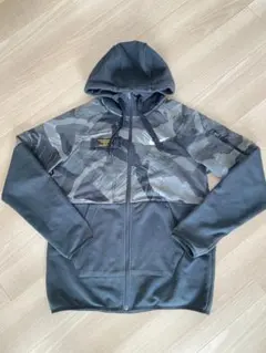 NIKE ドライフィットブラック&グレーカモフラージュ パーカー