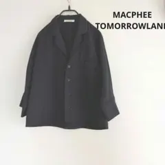 MACPHEE TOMORROWLAND 五分袖シャツ ダークネイビー 36のサムネイル